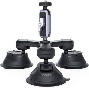 Triple Suction Cup Mount for Gopro and Insta360