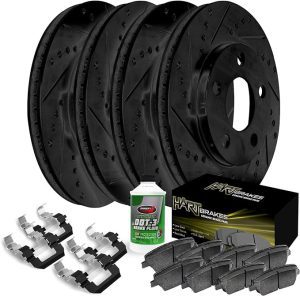 Hart Brakes Front Rear Brakes Pads and Rotors Kit| Front Rear Brakes Rotors and Pads| Ceramic Front Rear Brake Pads and Rotors| Front Rear Brake and Rotors| Front Rear Brake Kit