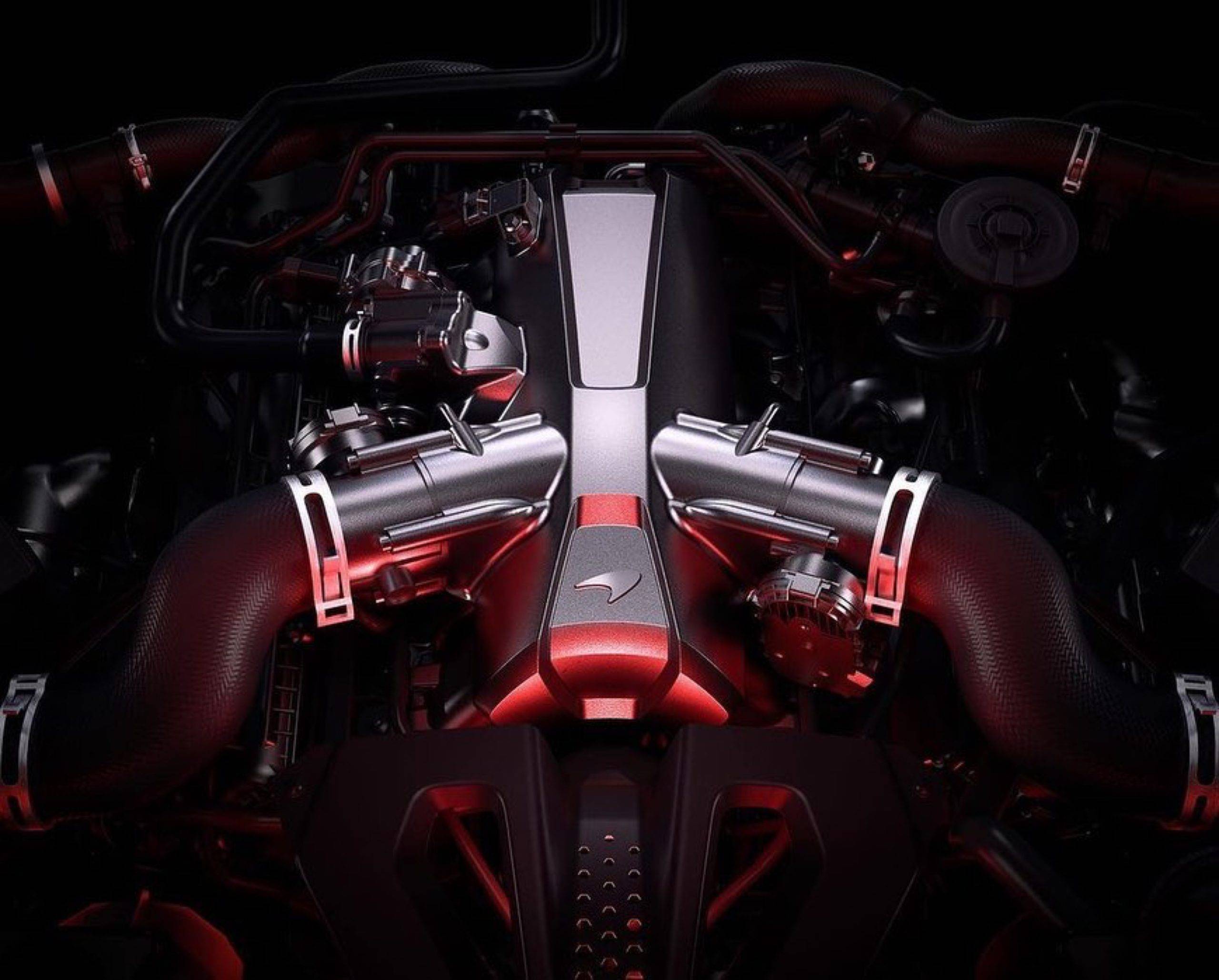 2023 McLaren 750s V8 Twin Turbo Hybrid Engine