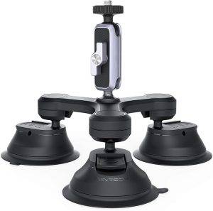 Triple Suction Cup Mount for Gopro and Insta260